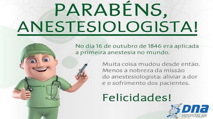 DNA HOSPITALAR - Dia do Anestesiologista